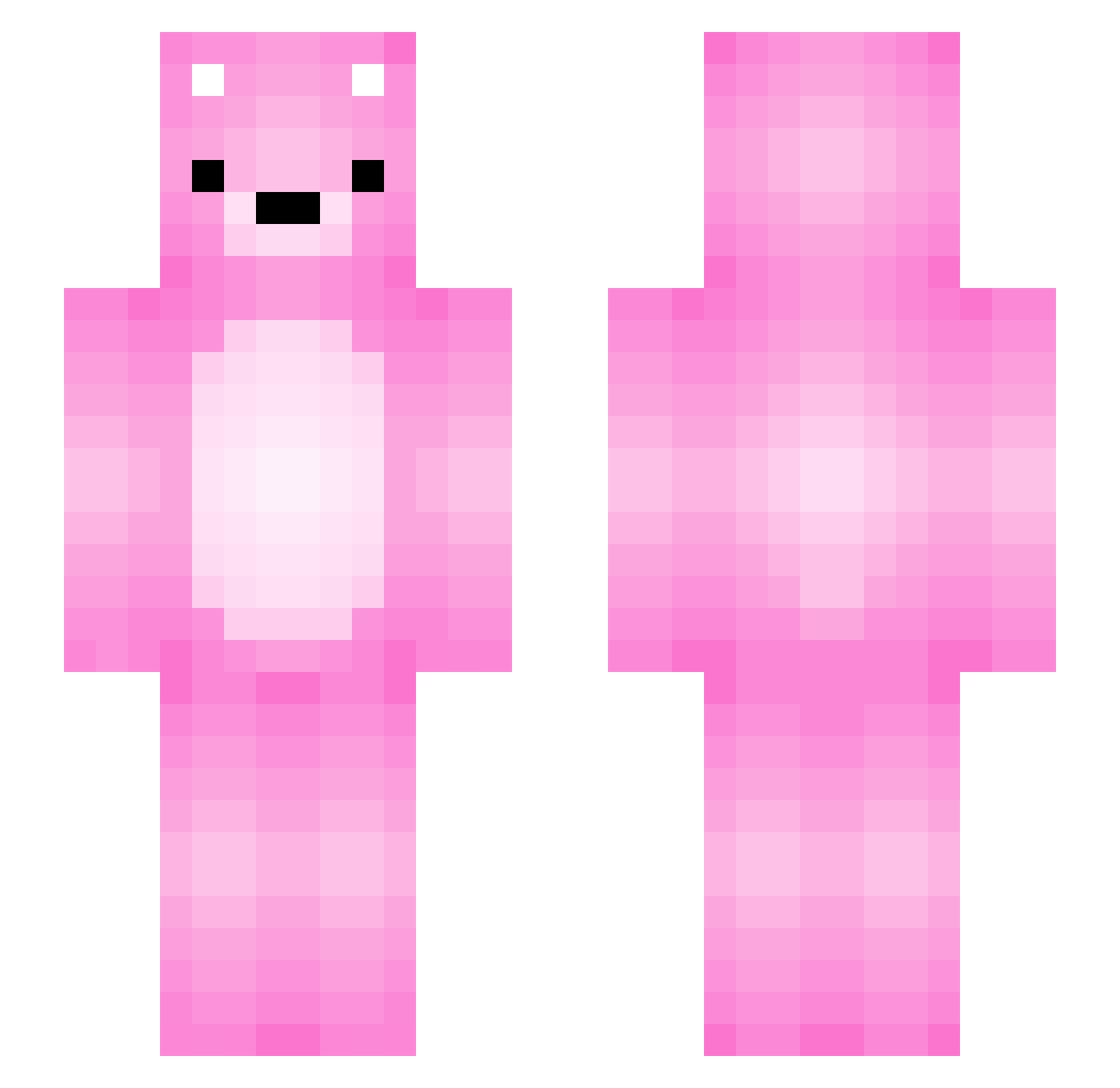 Cooper3227 Minecraft skin, front and back view