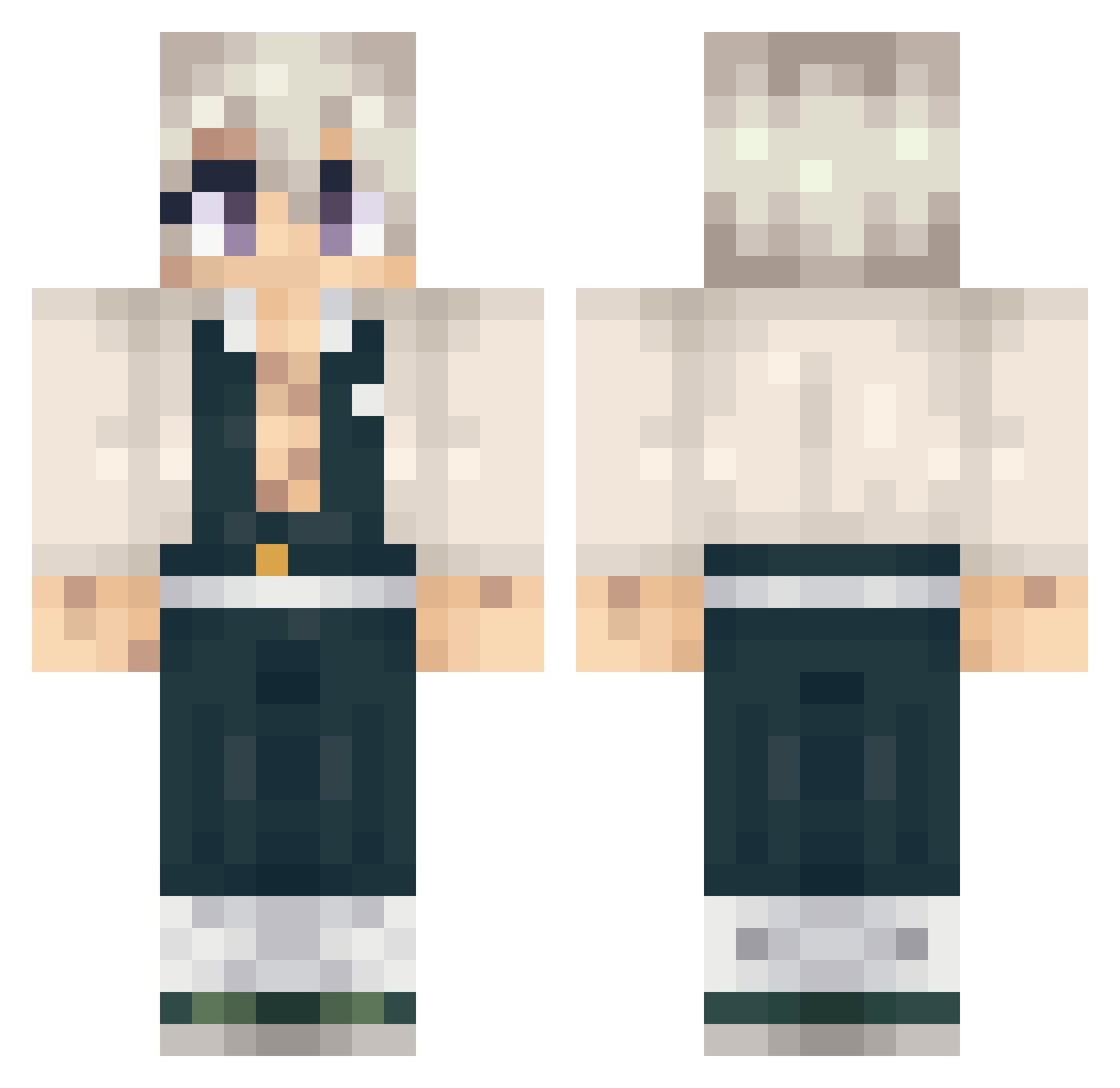 La_chaud_ah Minecraft skin, front and back view