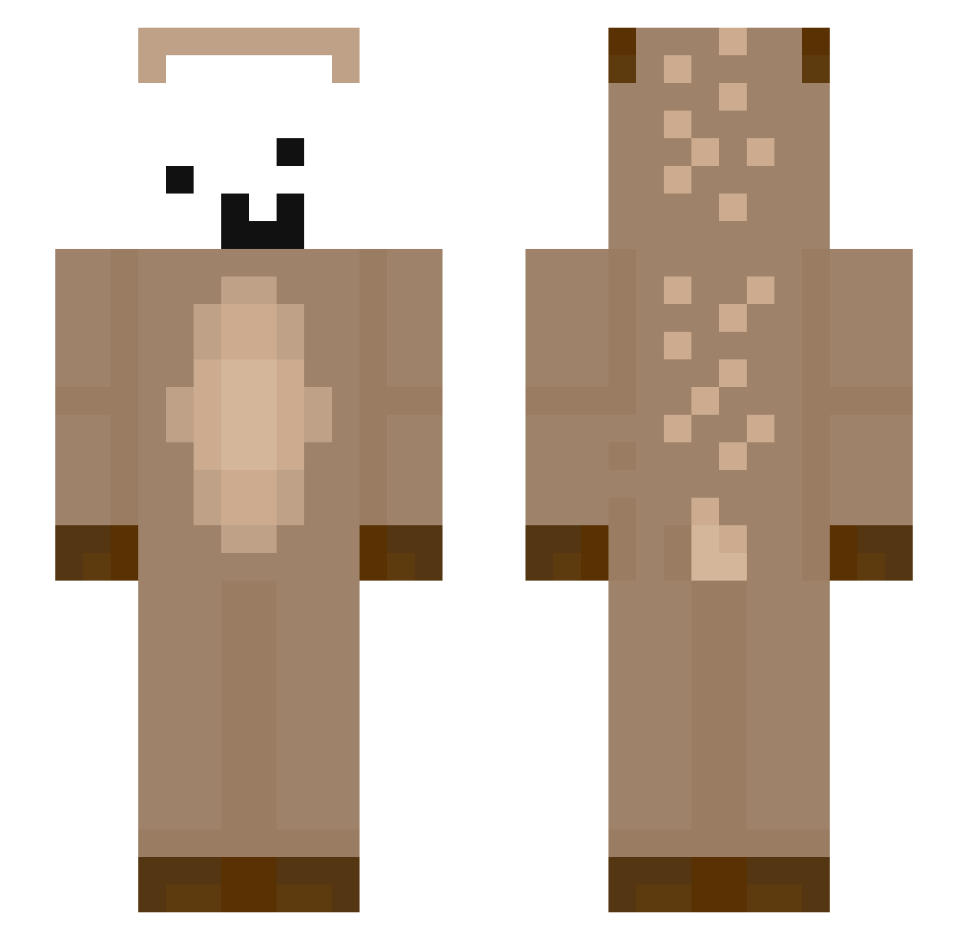 Sloudy_ Minecraft skin, front and back view