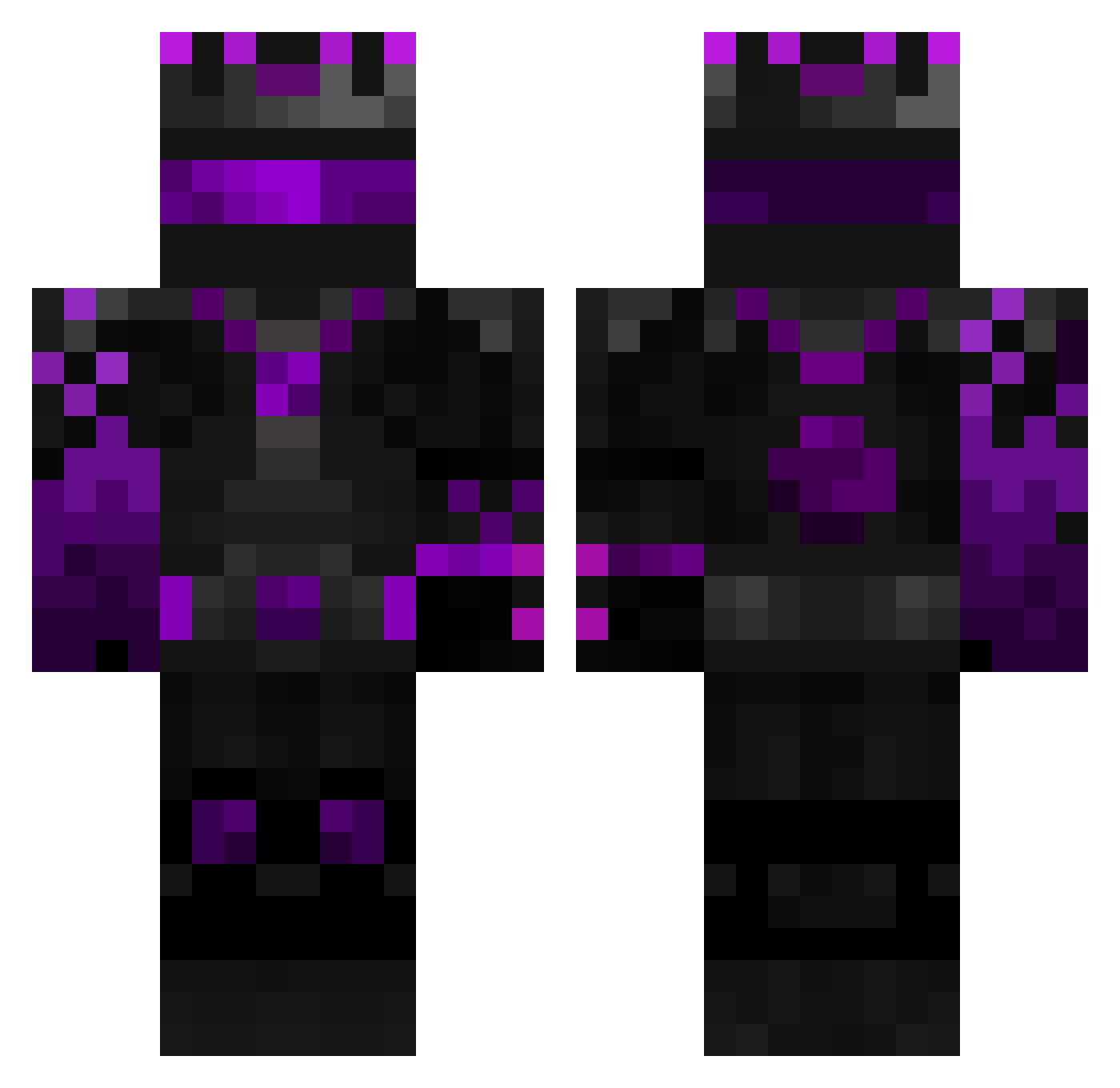 DeadCoolM Minecraft skin, front and back view