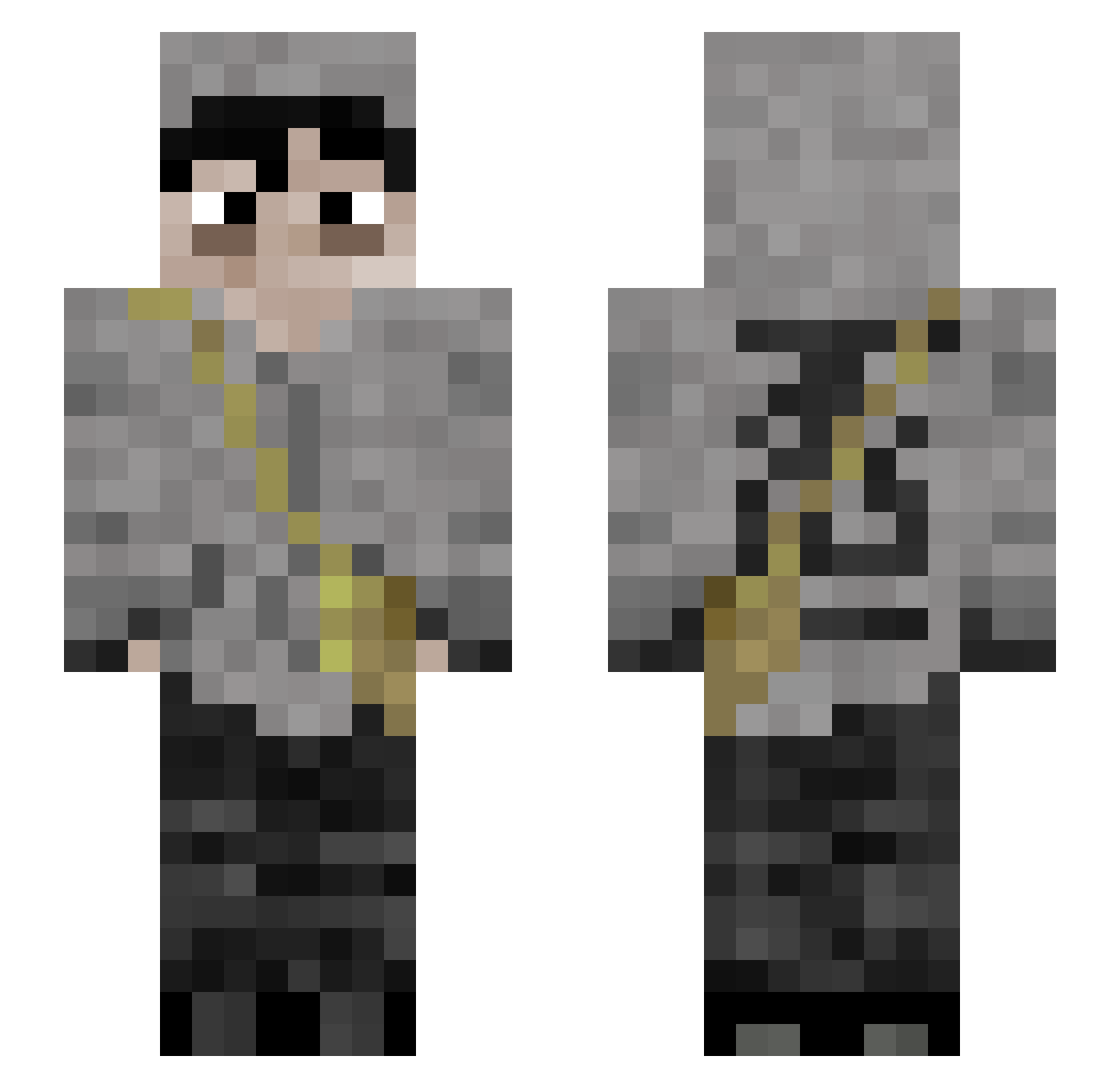 SimonHenrikksson Minecraft skin, front and back view