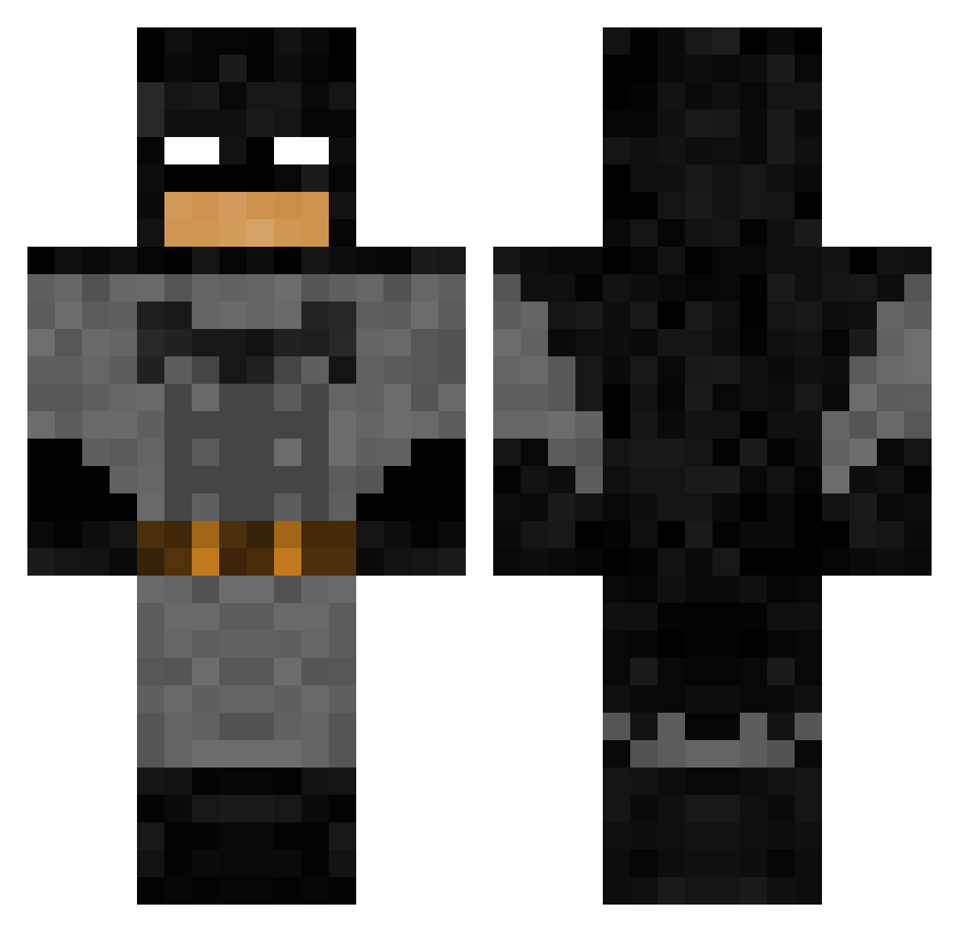 ty0ss Minecraft skin, front and back view
