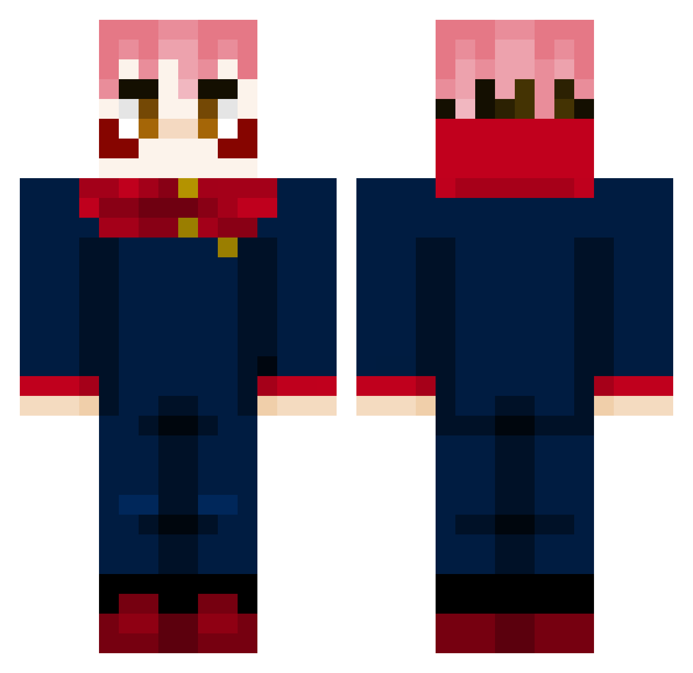 HyeonJun0202 Minecraft skin, front and back view
