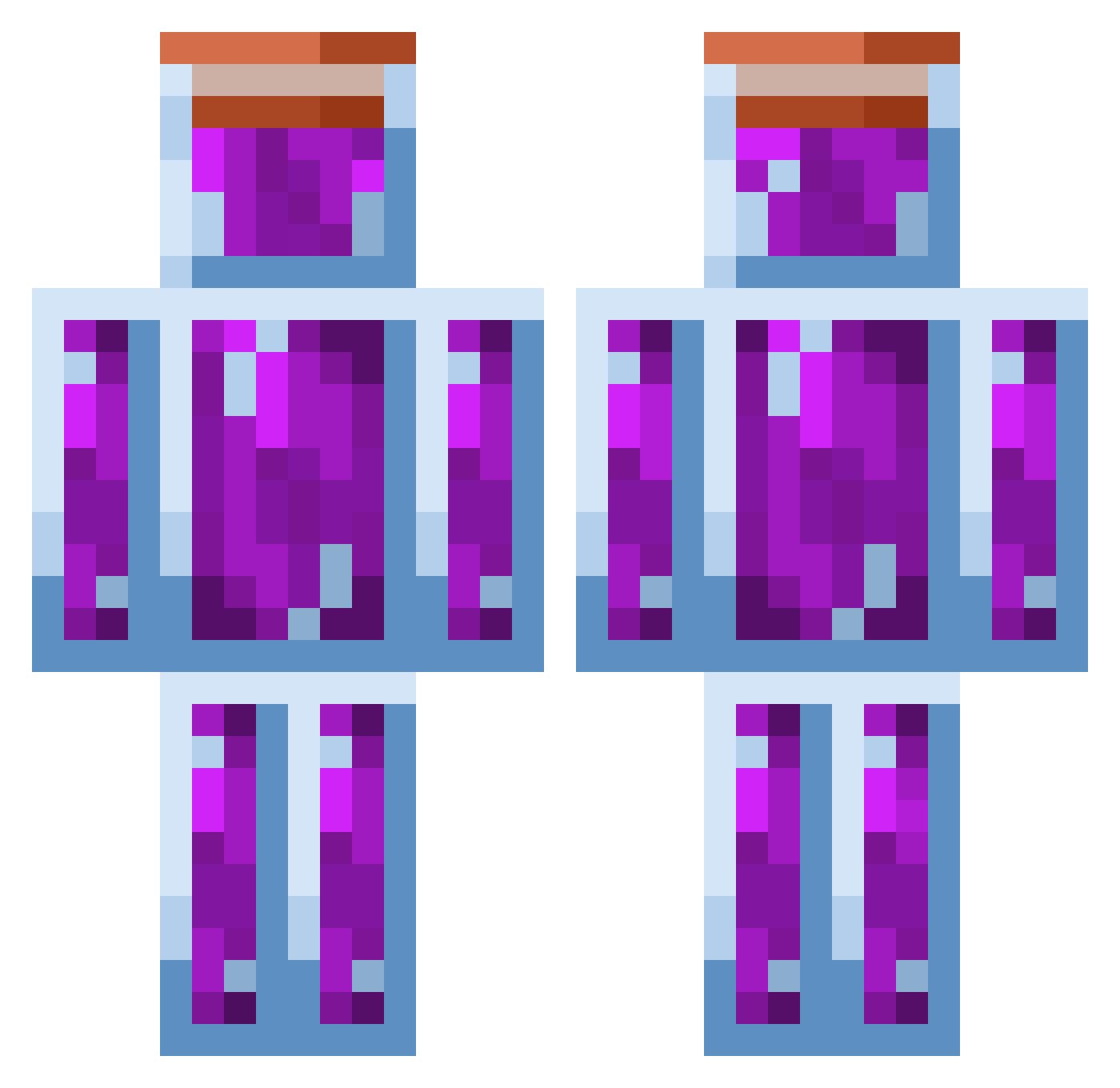 _Pary_ Minecraft skin, front and back view