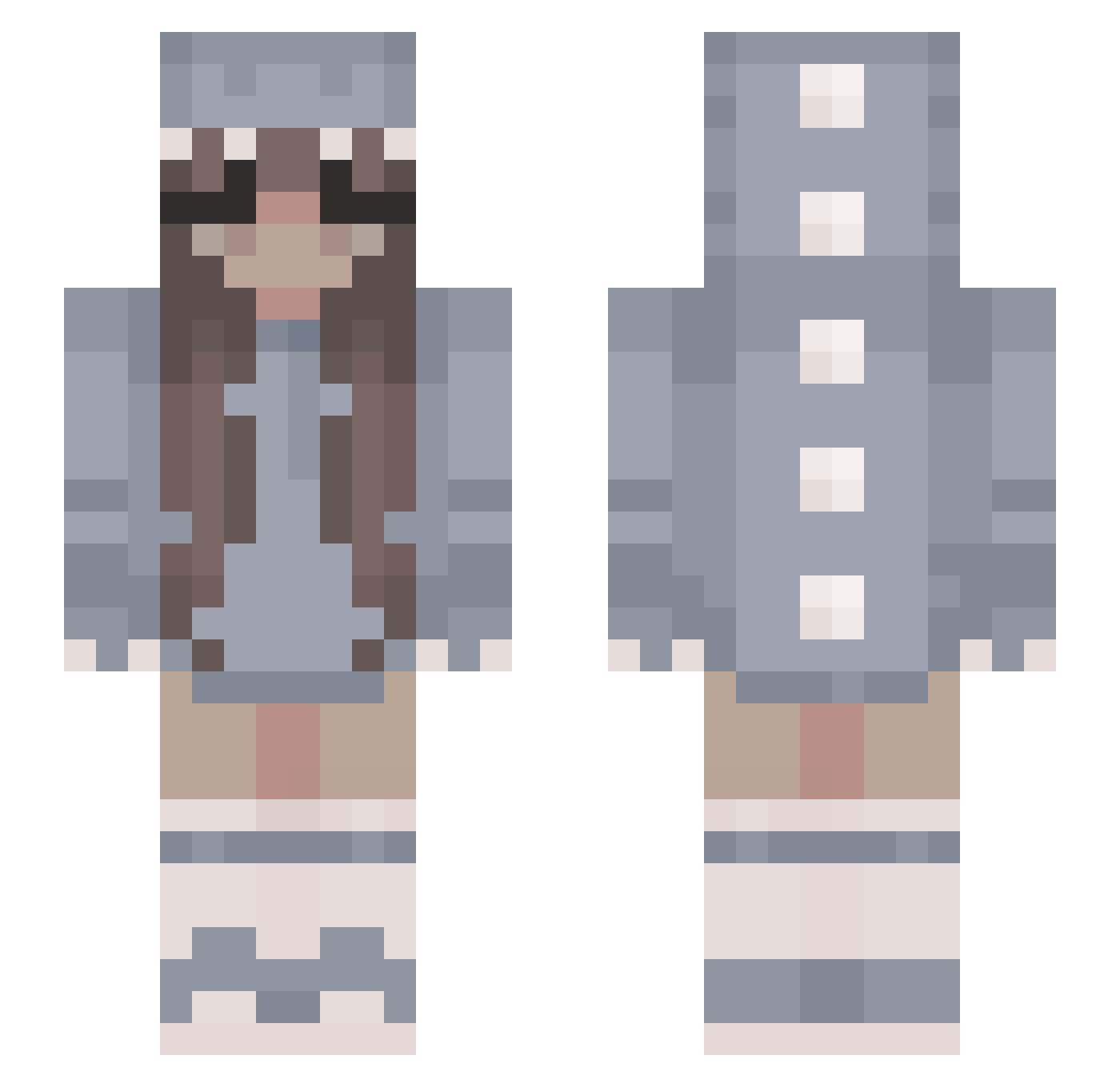 shunitttt Minecraft skin, front and back view