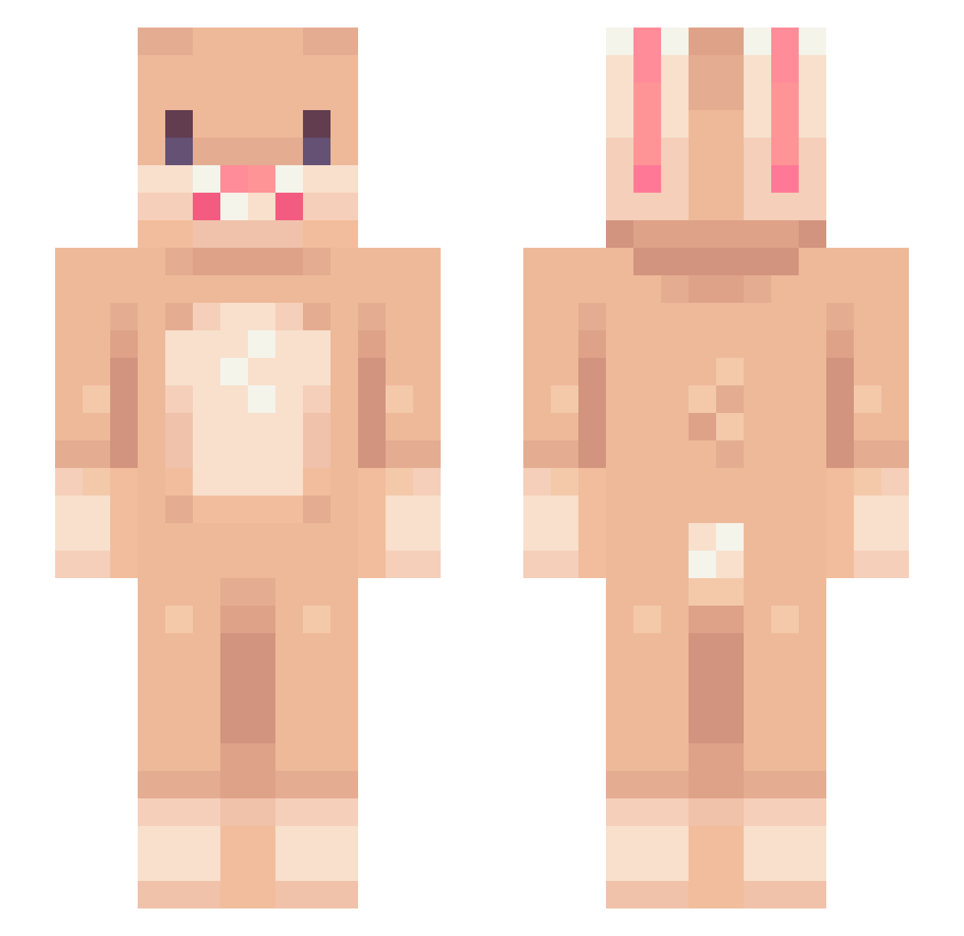 flemishgiants Minecraft skin, front and back view
