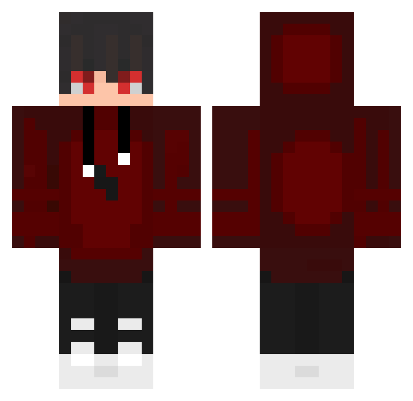 Xxmaranhao_pvpxX Minecraft skin, front and back view
