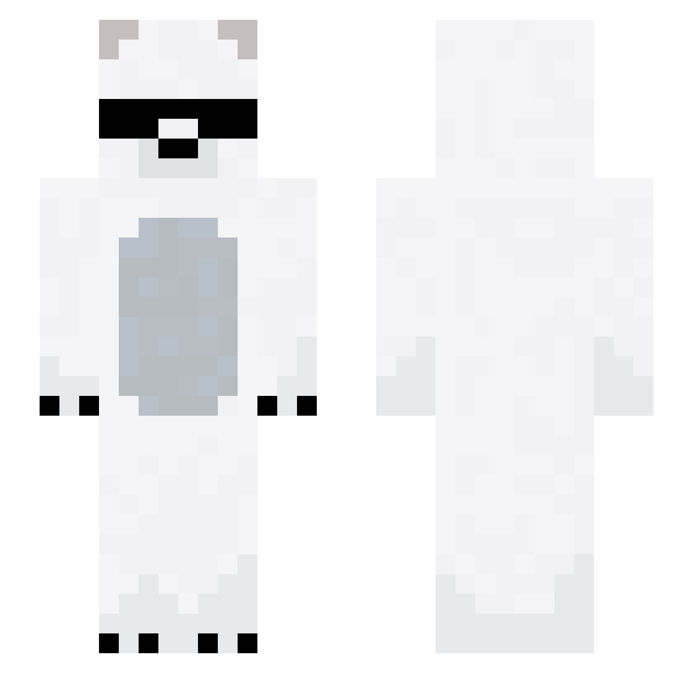 VizDix_ Minecraft skin, front and back view