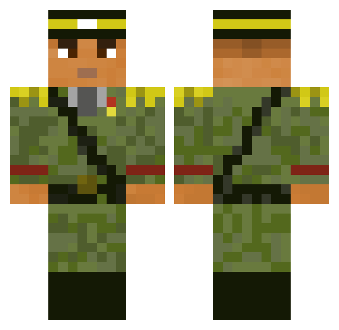 Royalmoon505 Minecraft skin, front and back view