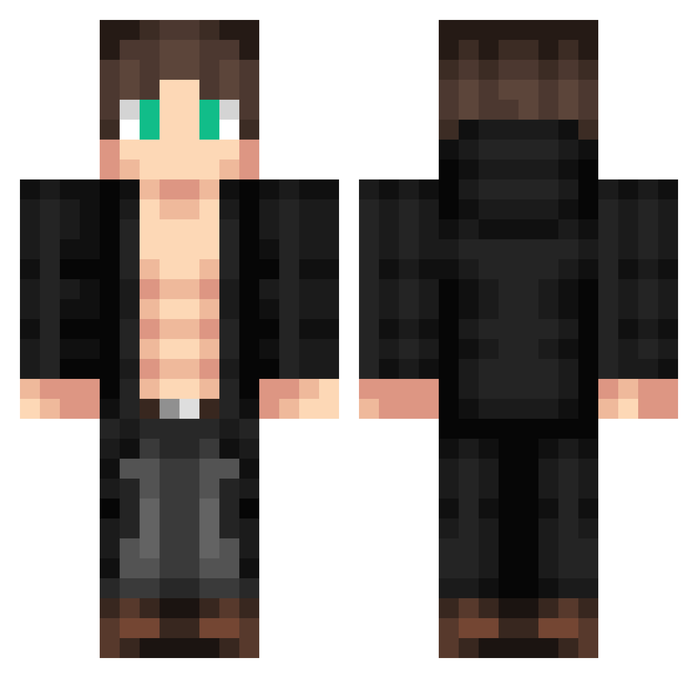 TylenolBoi Minecraft skin, front and back view