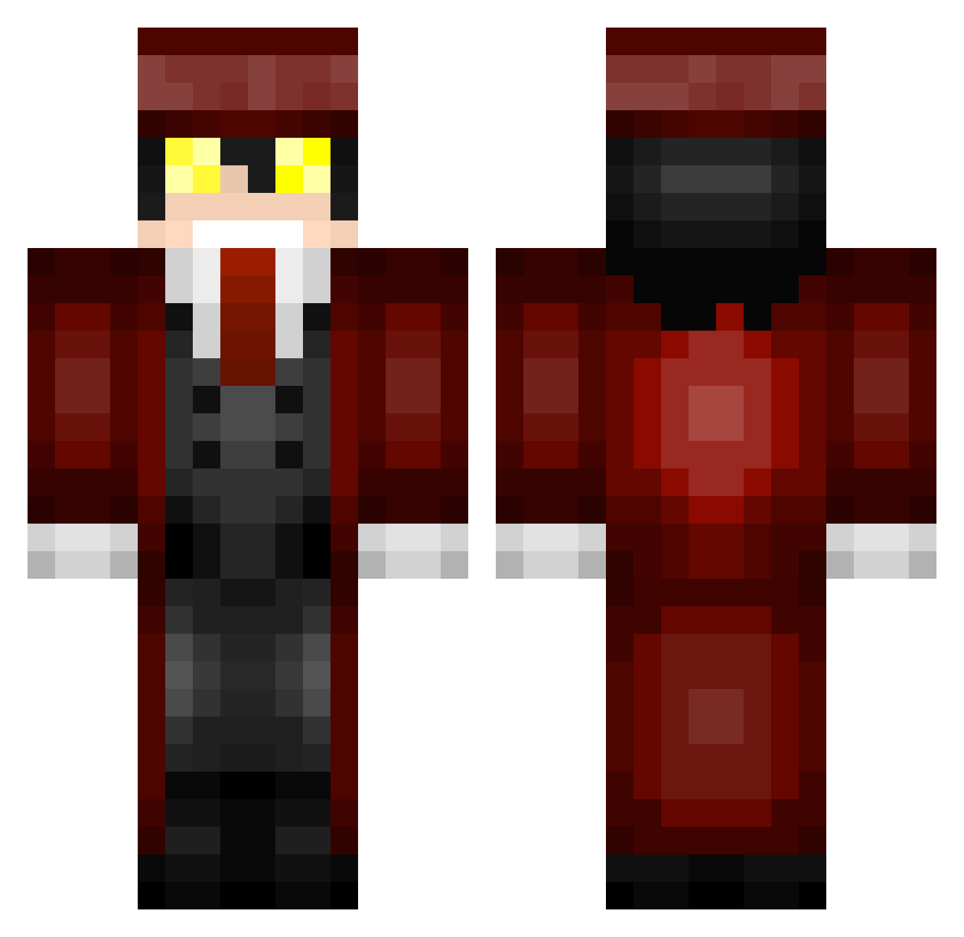 GaloXs_ Minecraft skin, front and back view