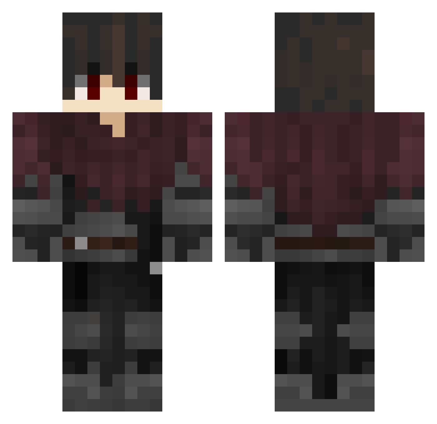 Odynek_PL Minecraft skin, front and back view
