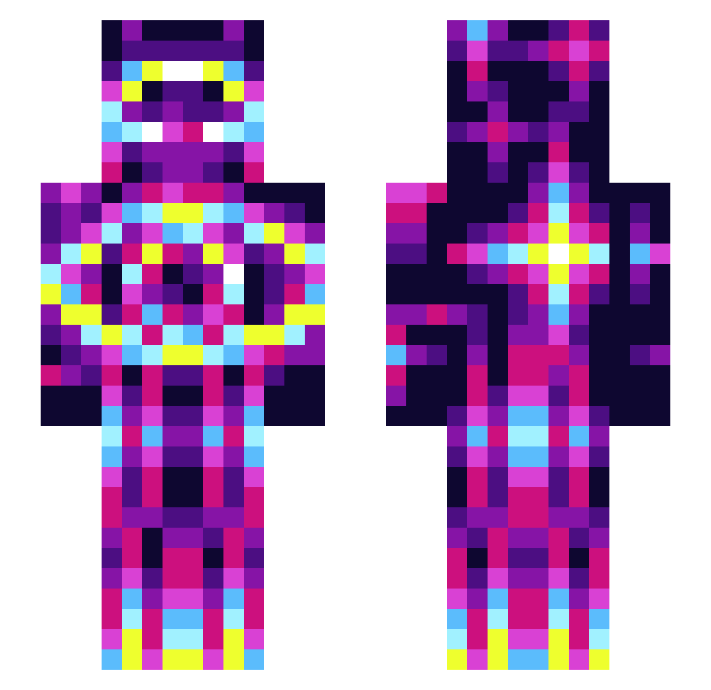 zaydenb2010 Minecraft skin, front and back view