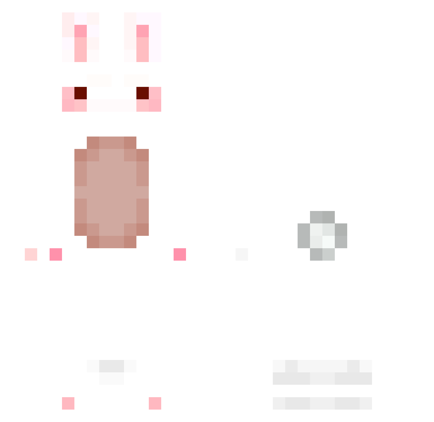 Weiyku Minecraft skin, front and back view