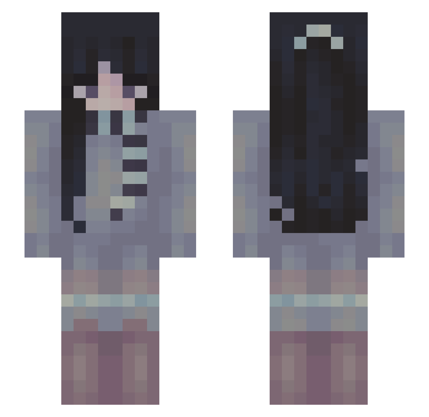 sempiternxl Minecraft skin, front and back view
