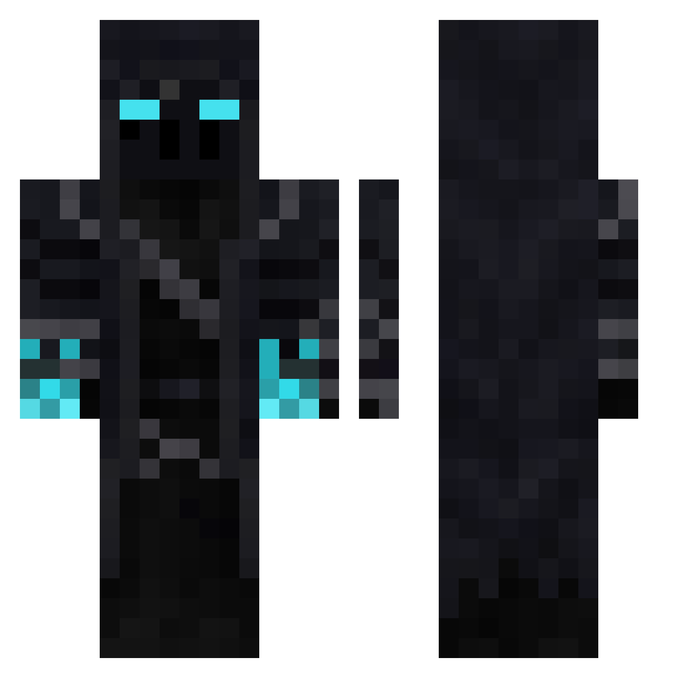 Buffy464 Minecraft skin, front and back view