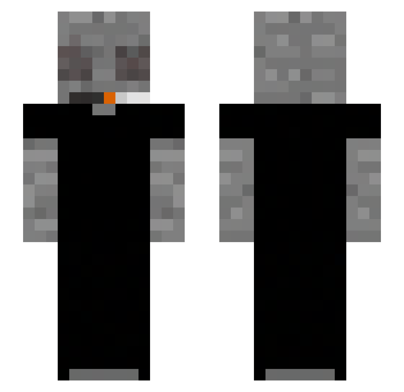 DiimoN___ Minecraft skin, front and back view