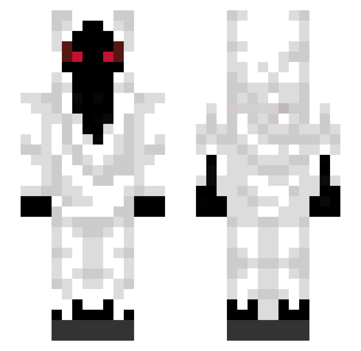 Aaronplayz720 Minecraft skin, front and back view