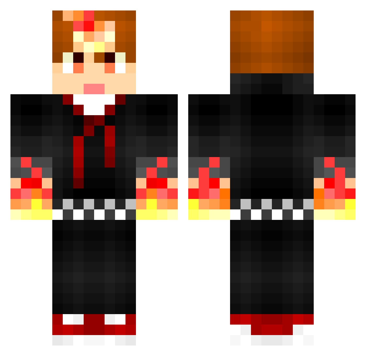 X_Glove - fire sleeves Minecraft skin