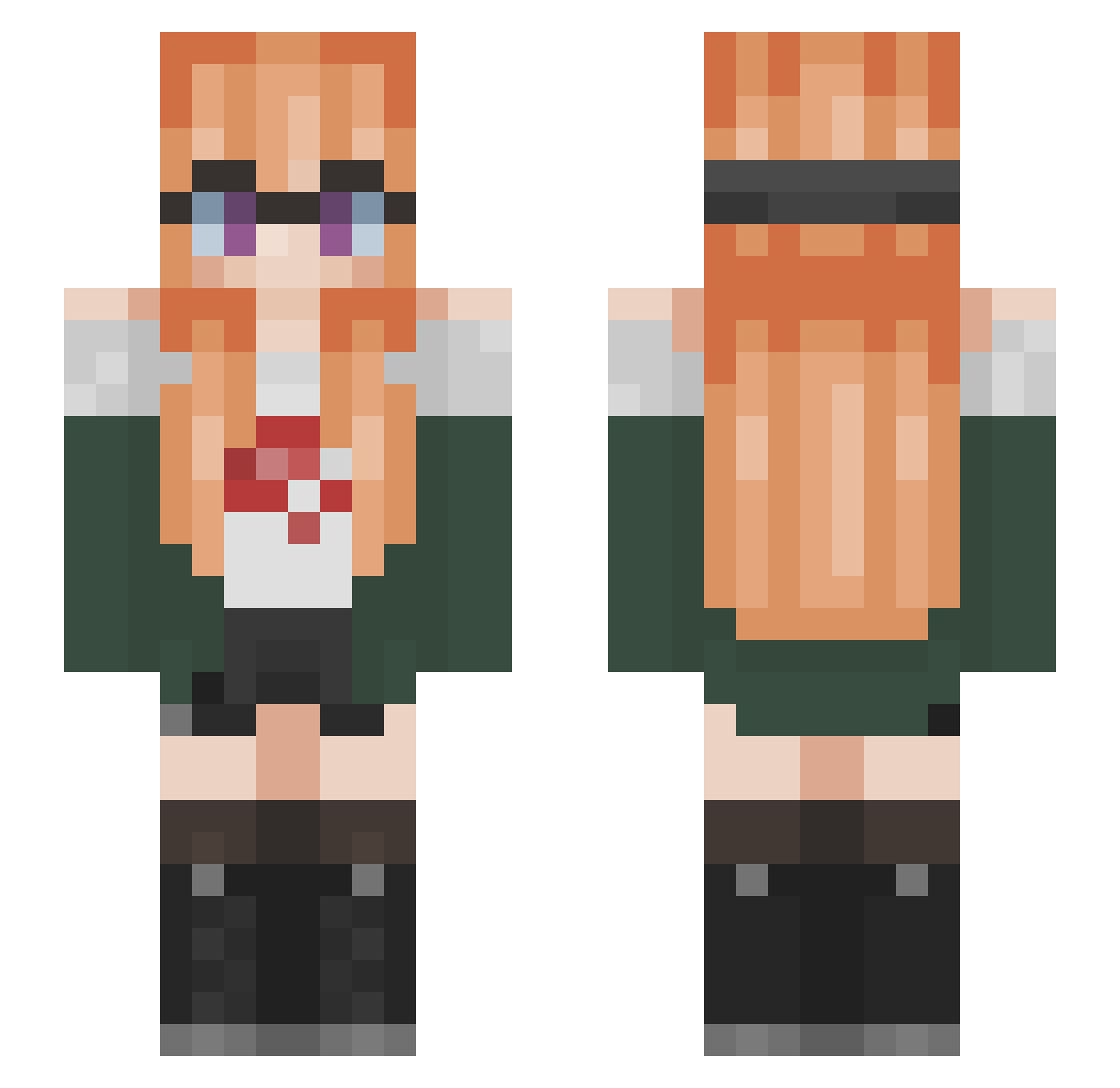 BringBackTwrWars Minecraft skin, front and back view