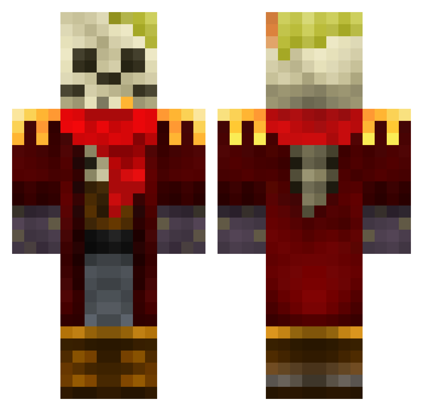 That_Traveler Minecraft skin, front and back view
