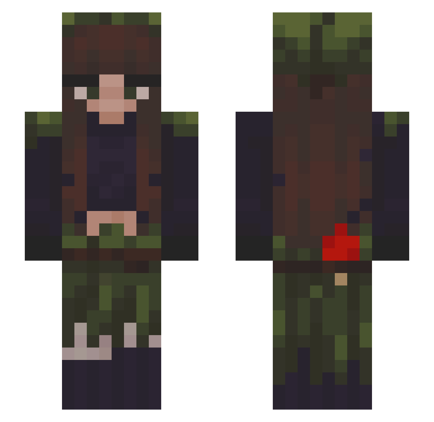 ily_em Minecraft skin, front and back view