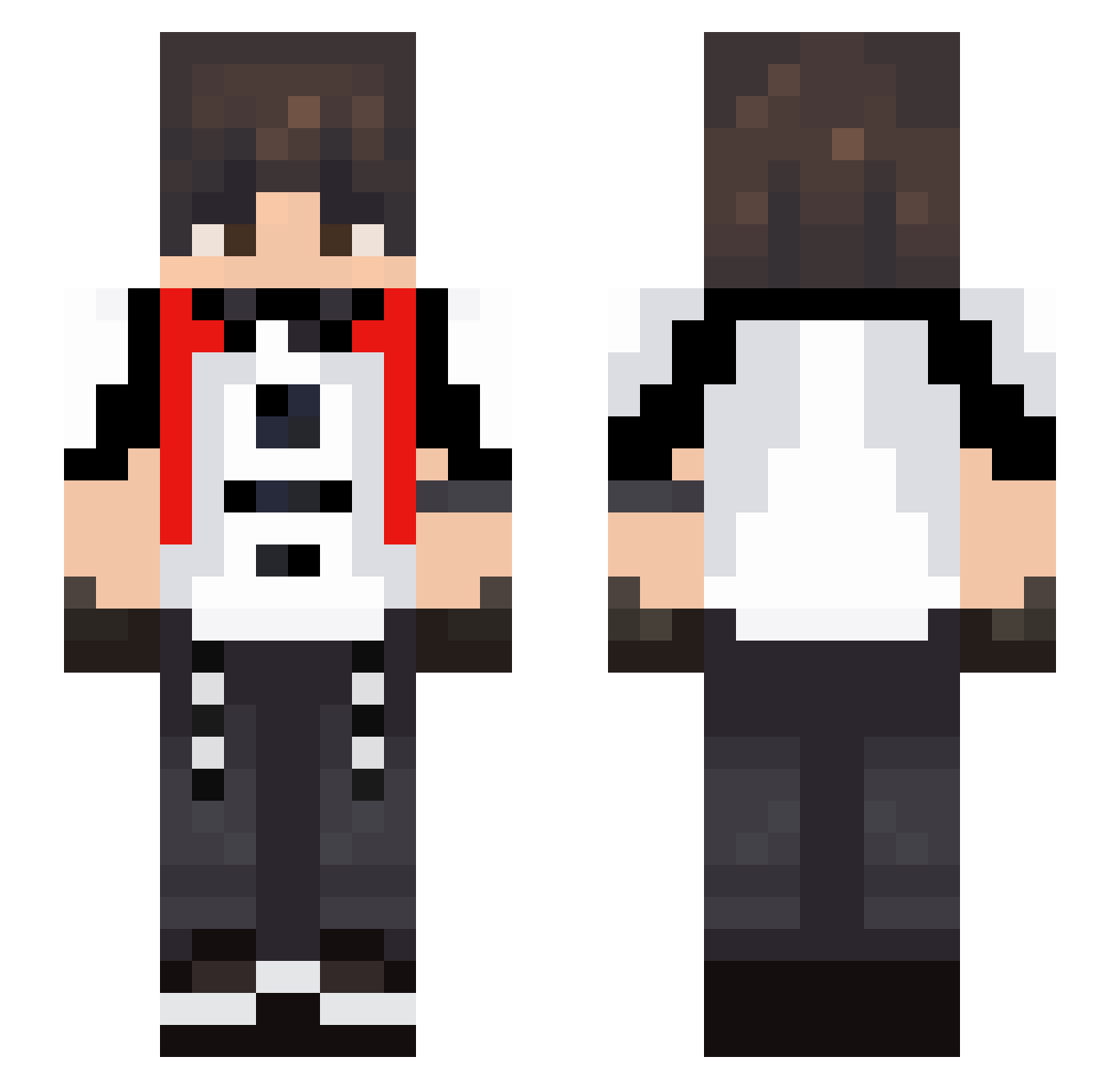 rocky671 Minecraft skin, front and back view
