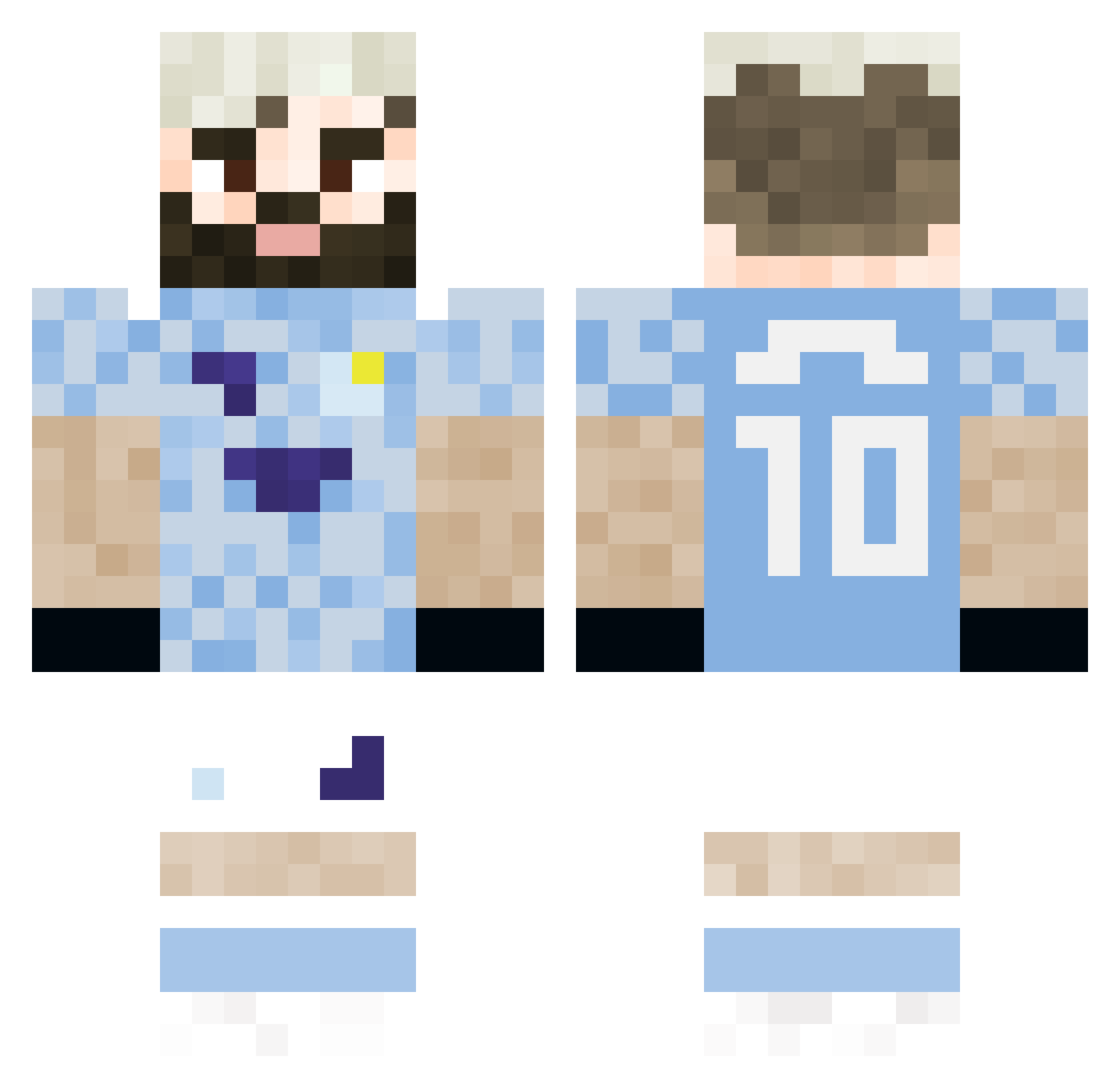 troublewalker12 Minecraft skin, front and back view