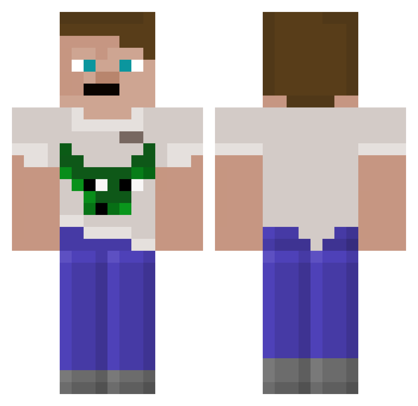 SHMateusz Minecraft skin, front and back view