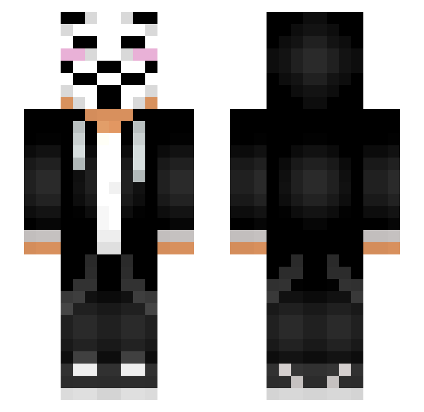 Ositocraft_17 Minecraft skin, front and back view