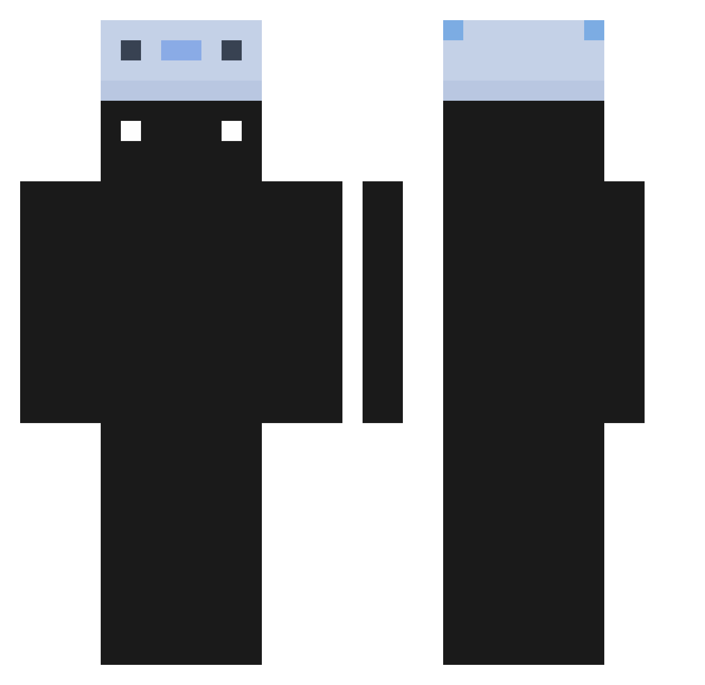 wakabayashi12 Minecraft skin, front and back view