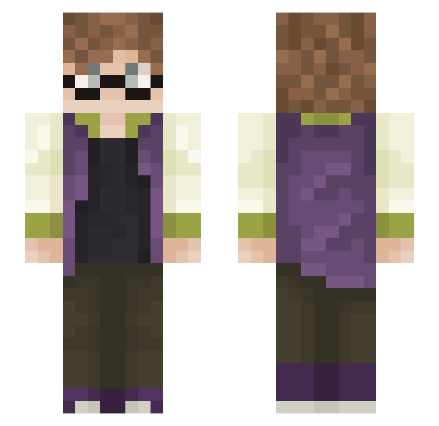 rathmorechaos Minecraft skin, front and back view