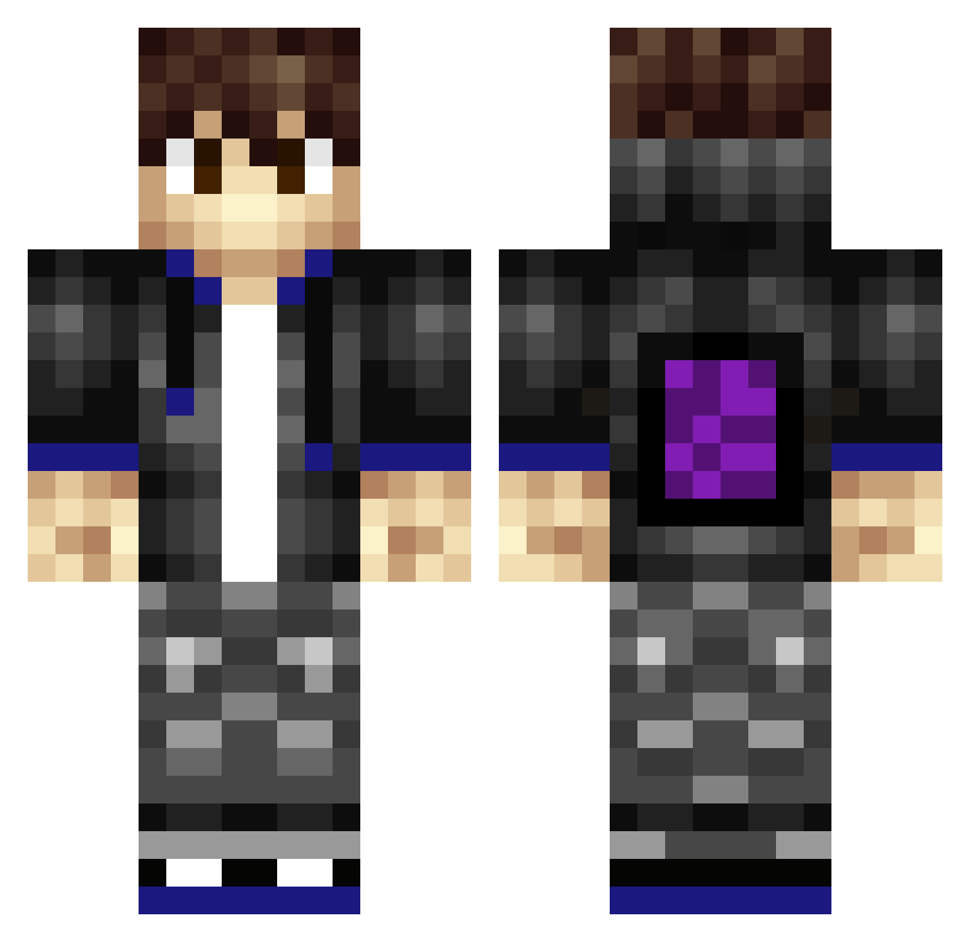 2Lego4 Minecraft skin, front and back view
