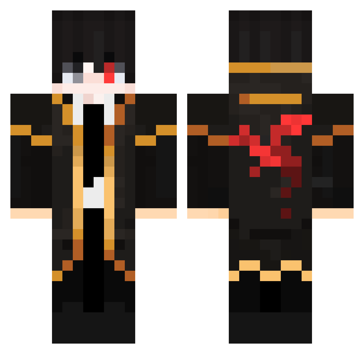 S3QL Minecraft skin, front and back view