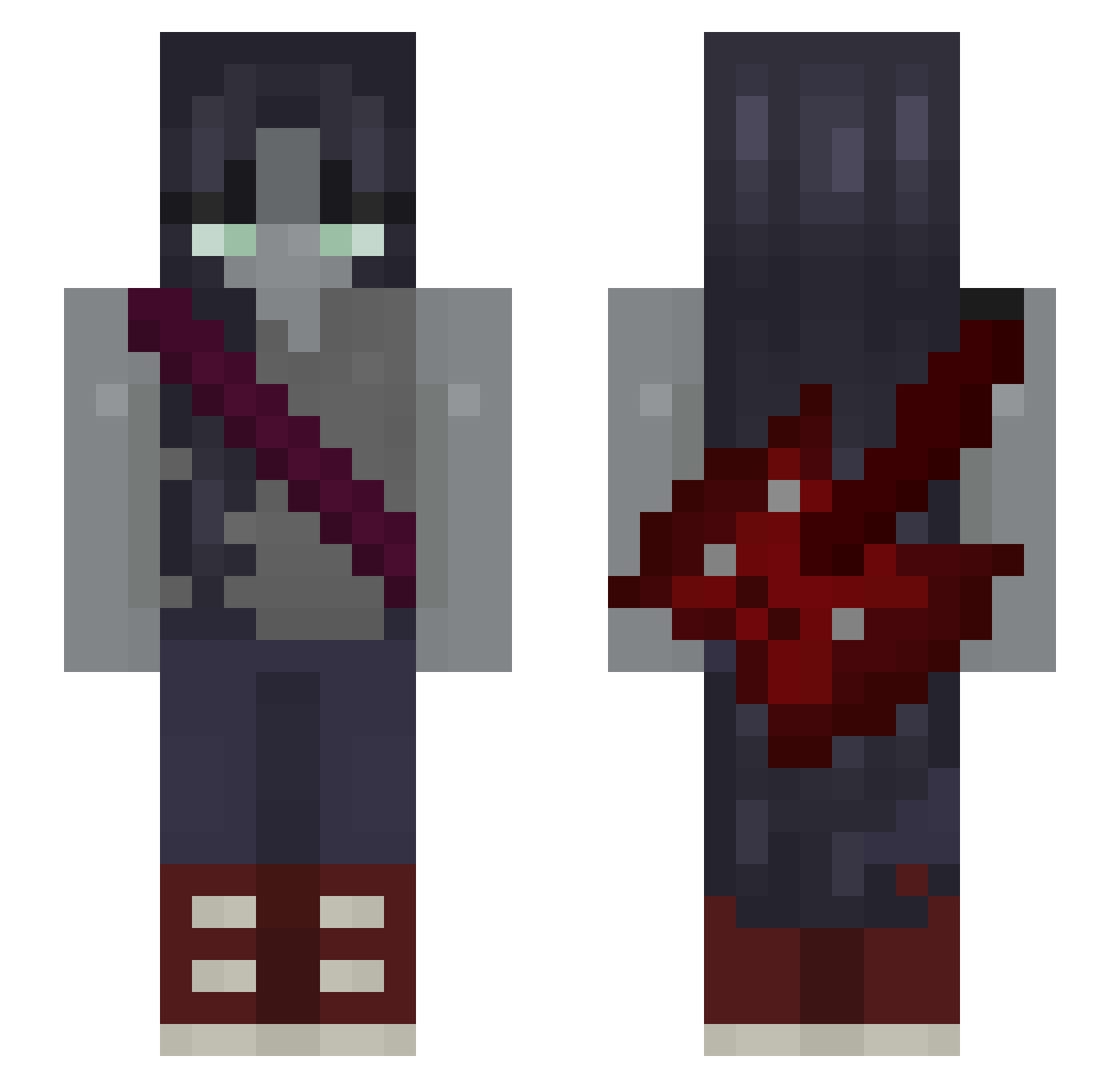 drbigmanchum Minecraft skin, front and back view