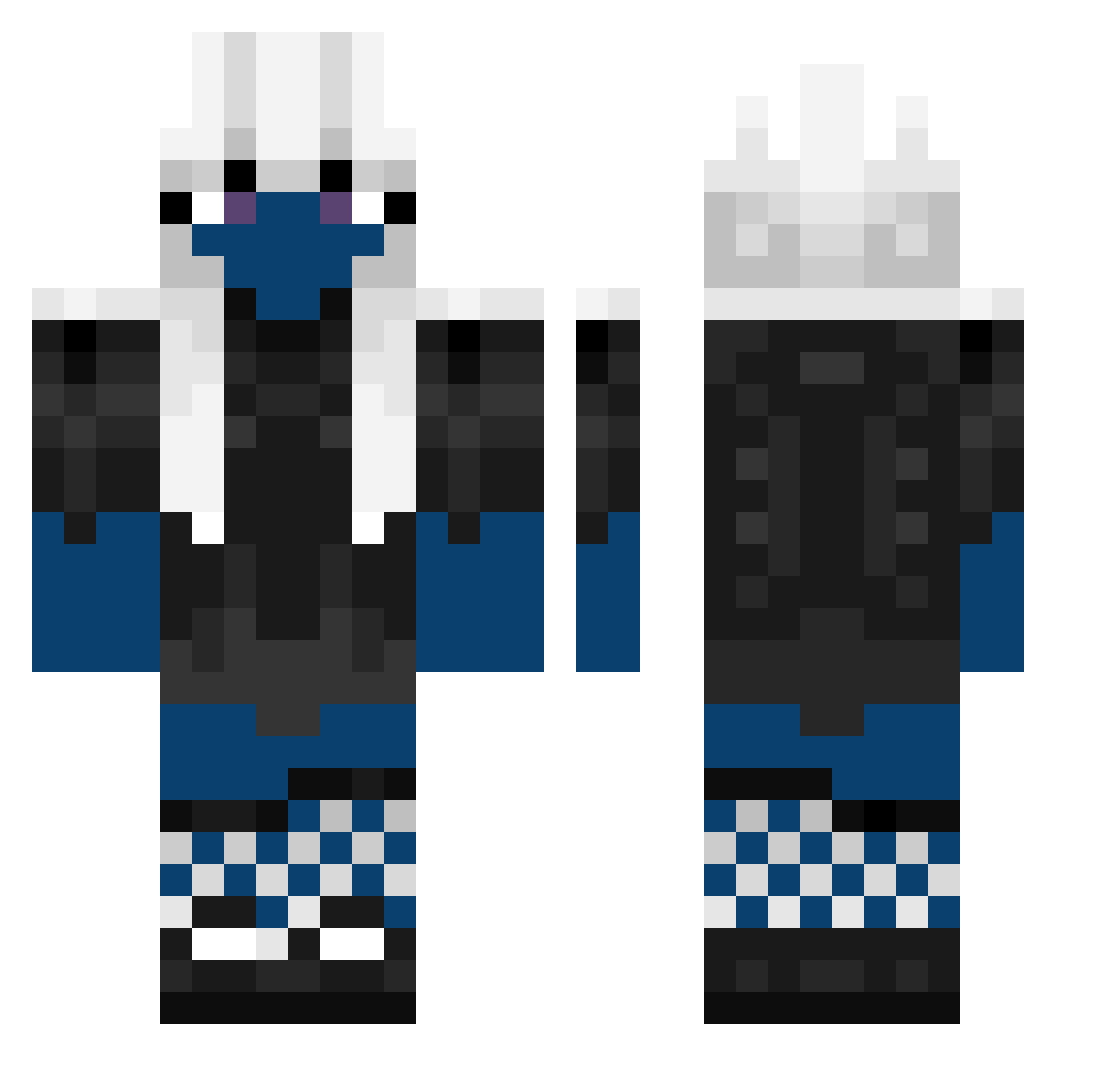 Sou_Souboi Minecraft skin, front and back view