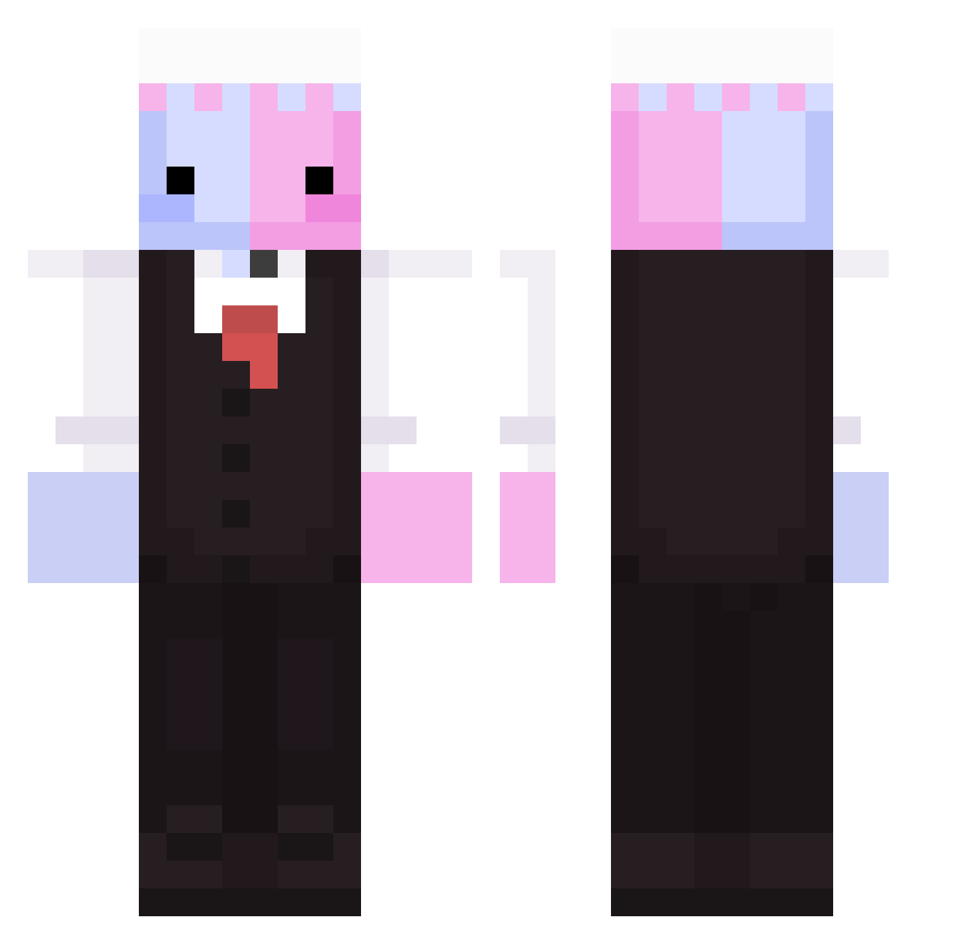 Timorsauris Minecraft skin, front and back view