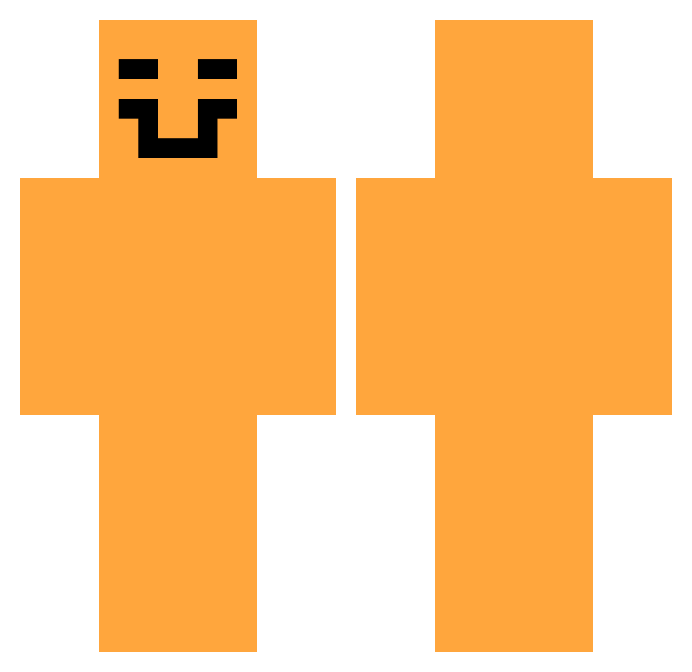 Rex_Ror Minecraft skin, front and back view