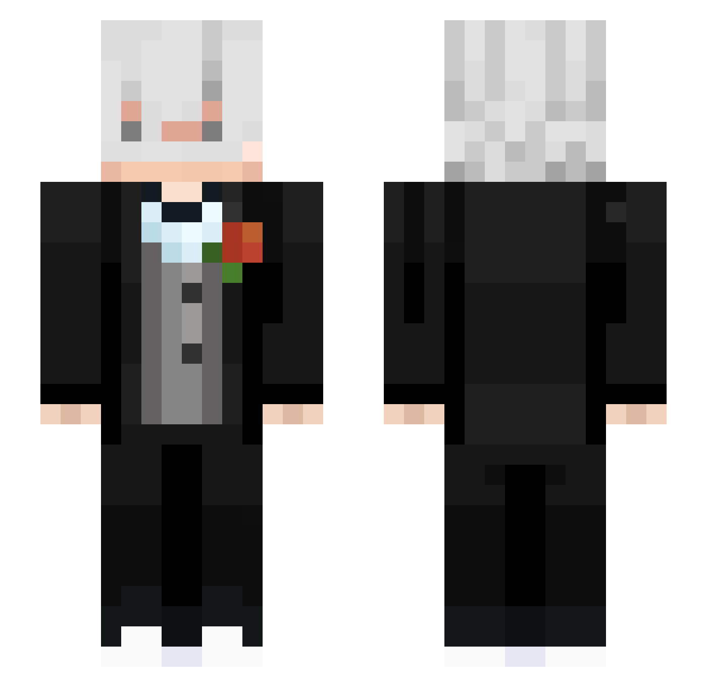 sdohnie Minecraft skin, front and back view