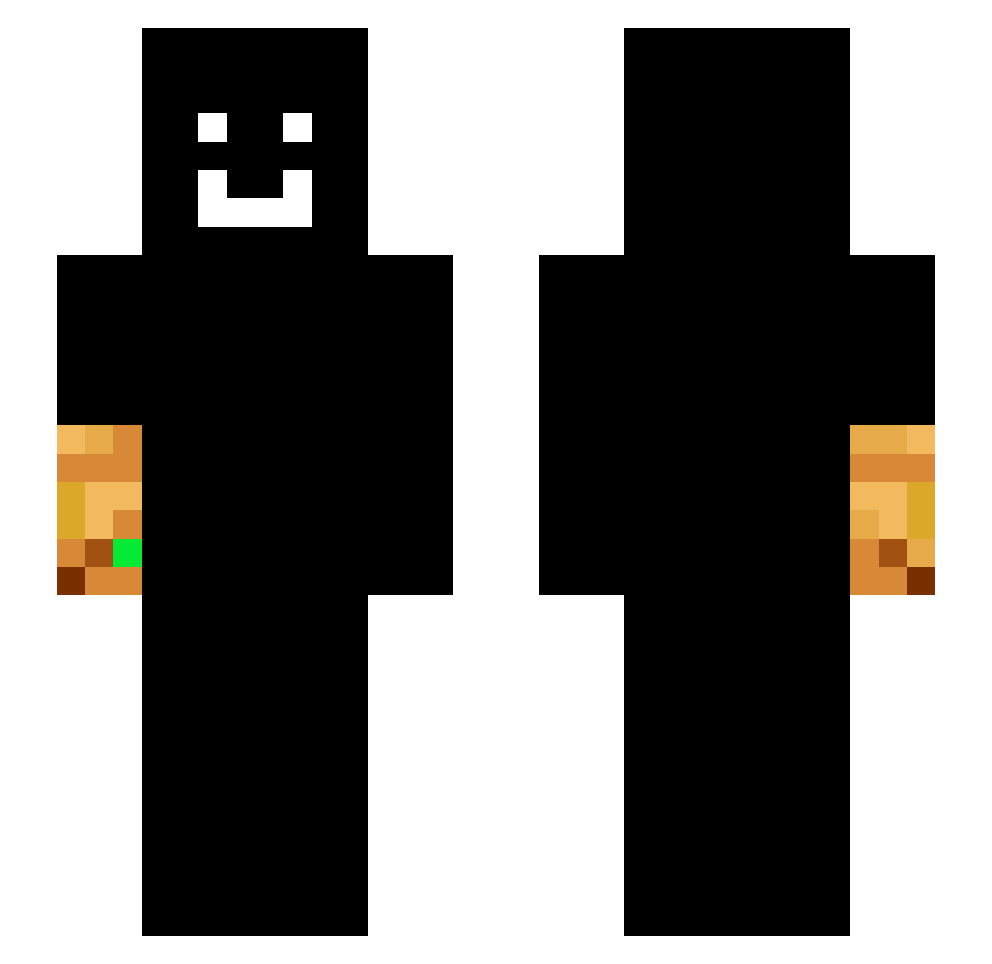 Cool8Cabe Minecraft skin, front and back view
