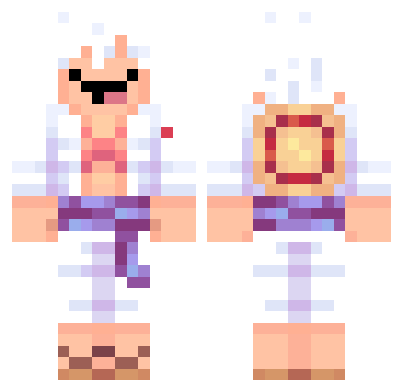 BonnBonn19 Minecraft skin, front and back view
