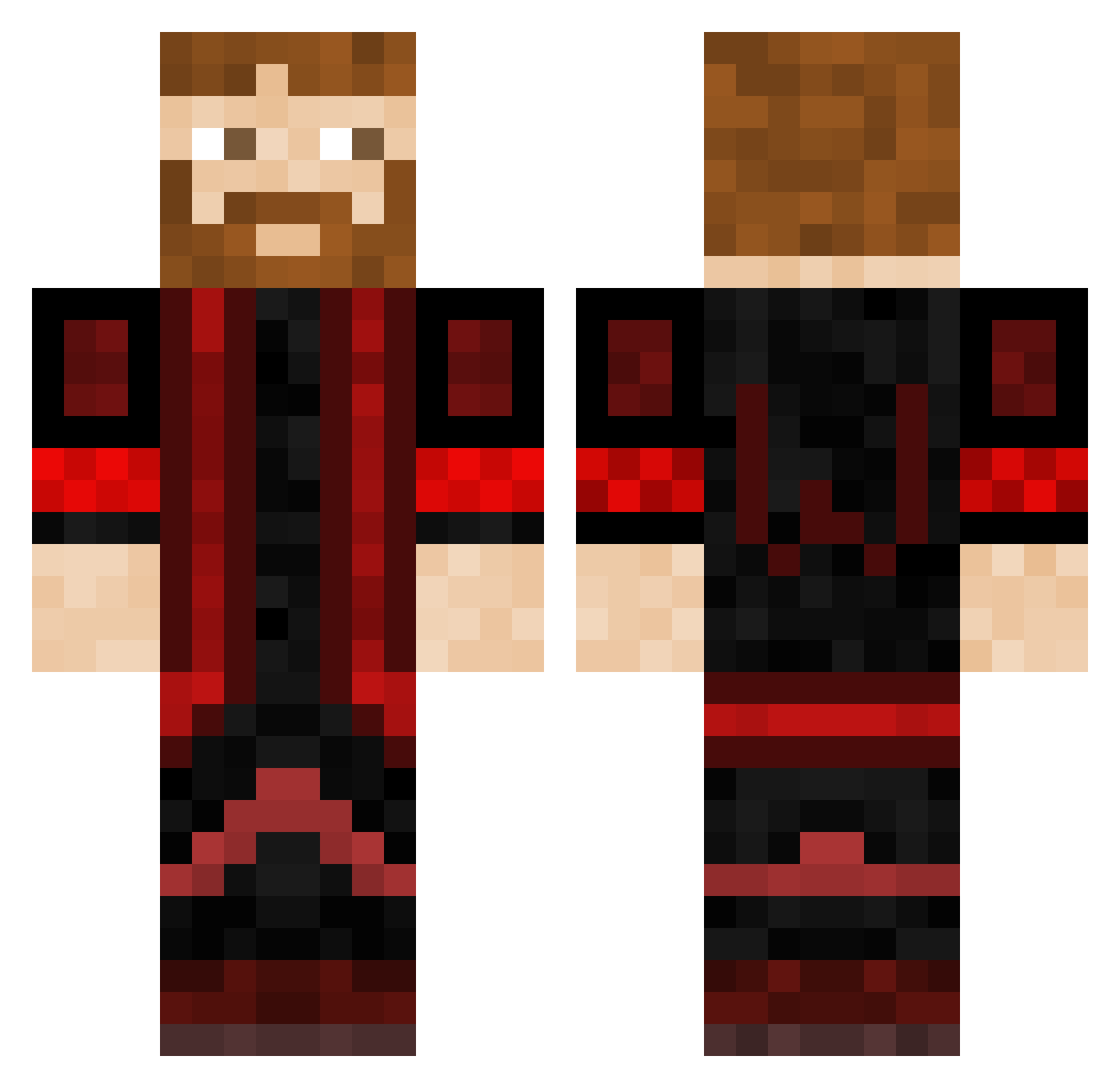 WillemKillzzz Minecraft skin, front and back view