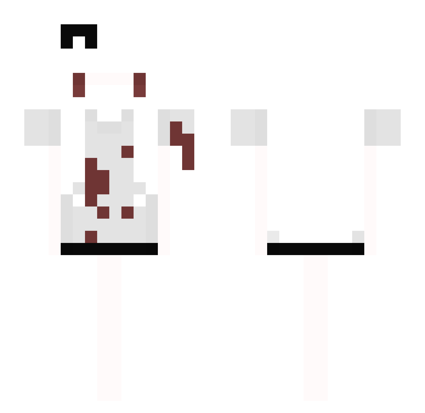 yupai_9010 Minecraft skin, front and back view