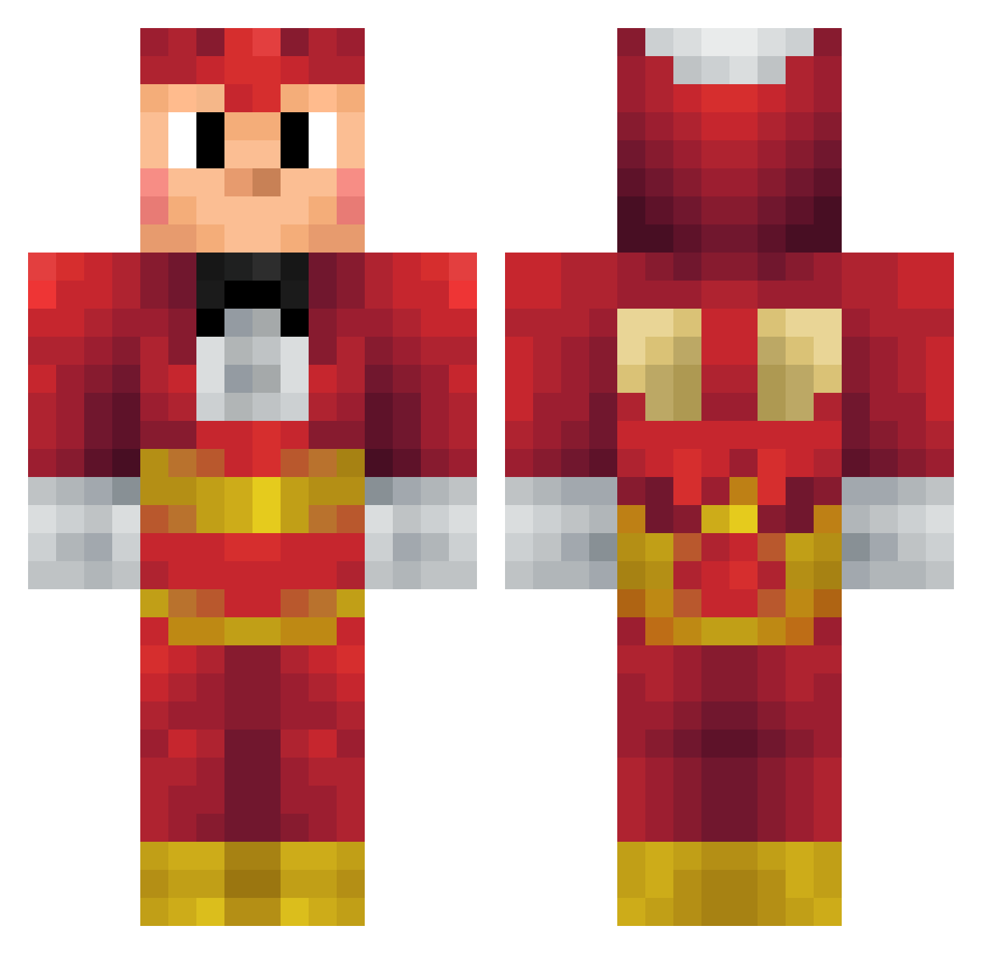 Wherve Minecraft skin, front and back view