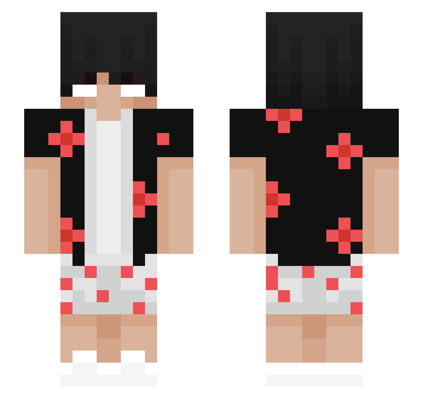 zCrustaceo Minecraft skin, front and back view