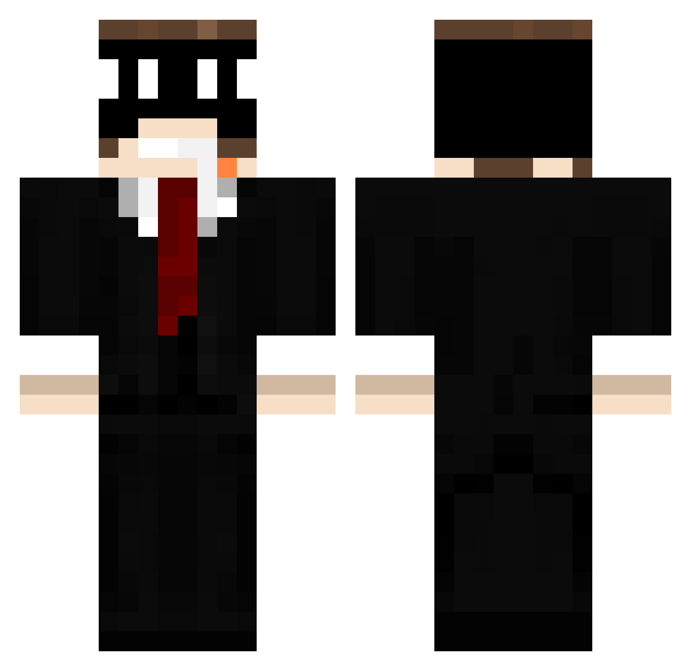 frenchfriespvp Minecraft skin, front and back view