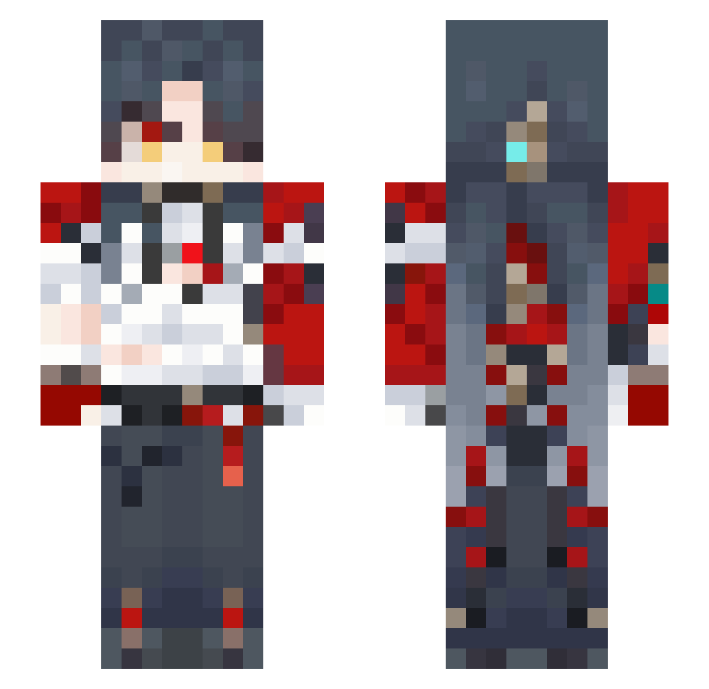 Frieren_lover Minecraft skin, front and back view