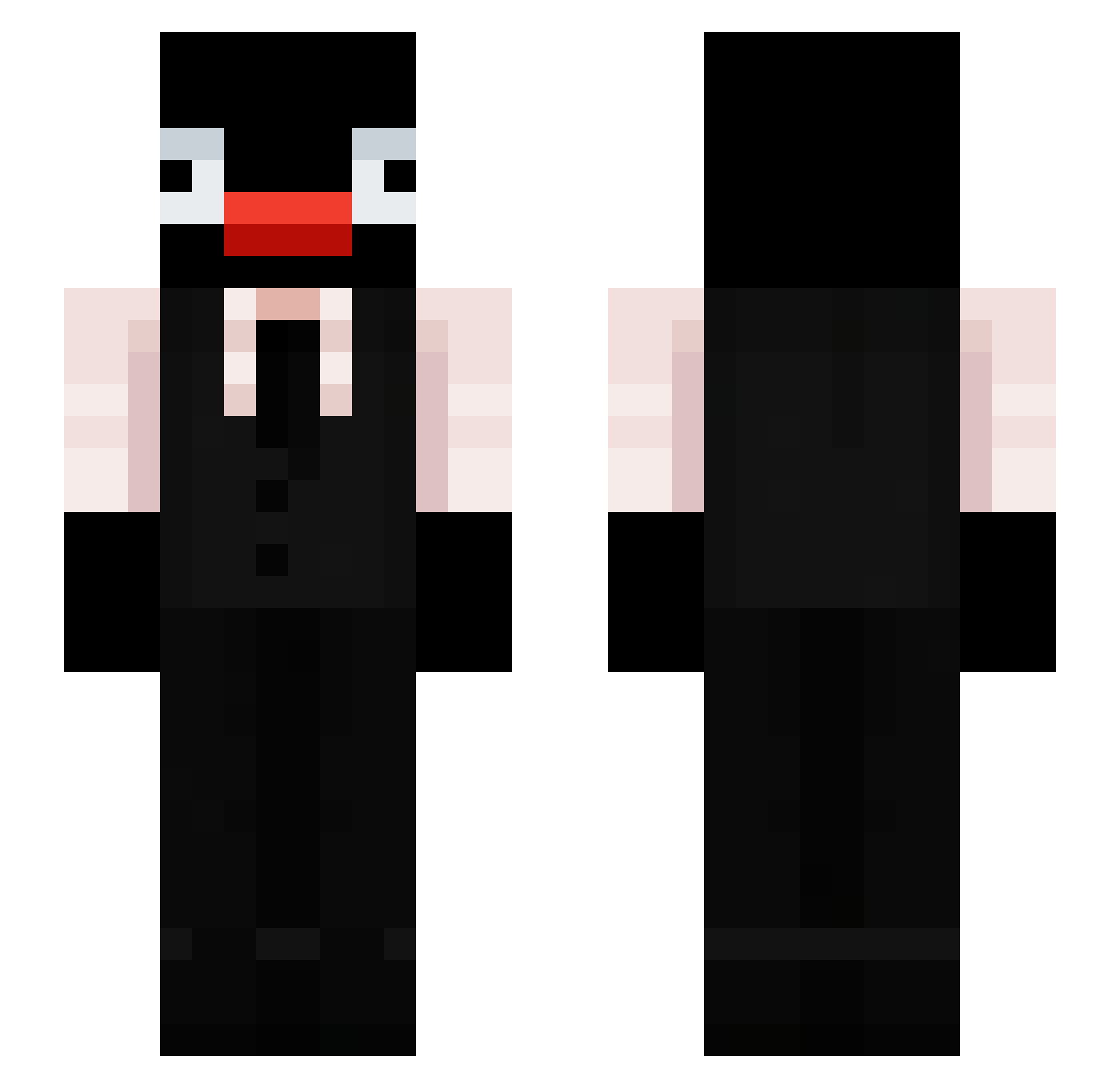 PaniGuan Minecraft skin, front and back view