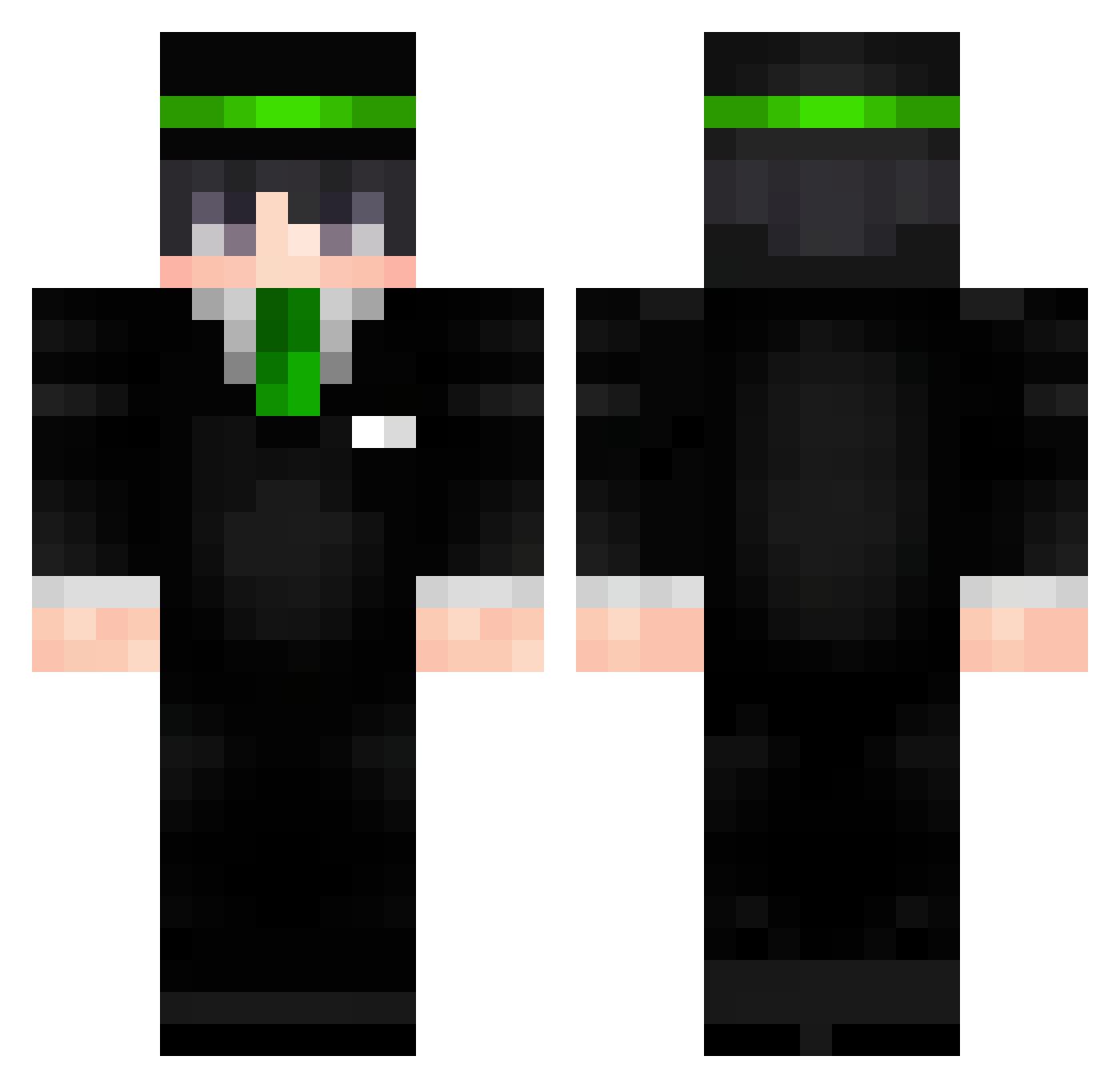 Tito_22 Minecraft skin, front and back view