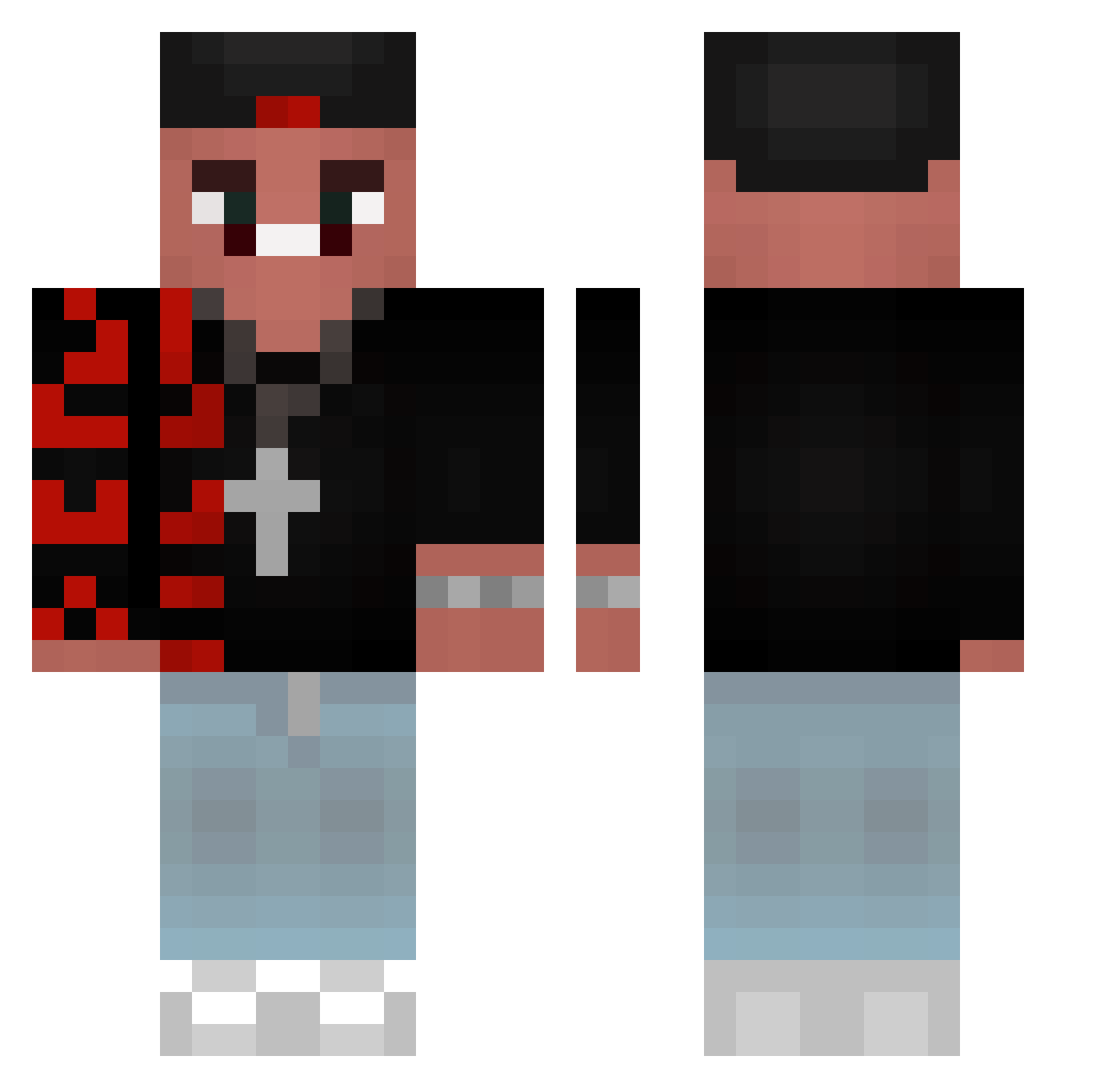 ReneRedoGiG187 Minecraft skin, front and back view